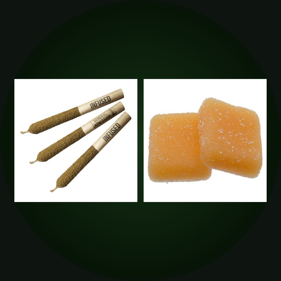 3 Infused Pre-Rolls / 1 Gummy Pack