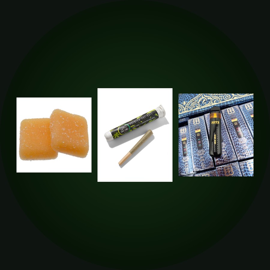 2 Gummy Packs / 6 Pre-Rolls / 1 Disposable Vape